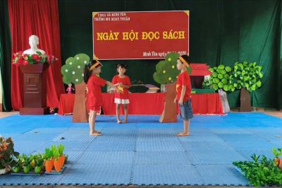 Truyện ” Chú Dê Đen”( Diễn kịch)- 5A trong ngày hội đọc sách 2026 tại trường MN Minh Thuận