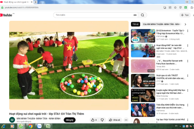 Hoạt động vui chơi ngoài trời – Lớp 5A1( GV Trần Thị Thêm)