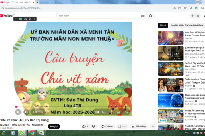 Hoạt động kể truyện ” Chú vịt xám”- 4B( GV Đào Thị Dung)