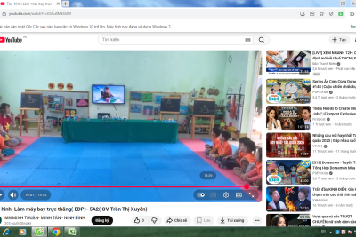 Hoạt động tạo hình: làm máy bay trực thăng” ( EDP)- Lớp 5A2( GV Trần Thị Xuyên)